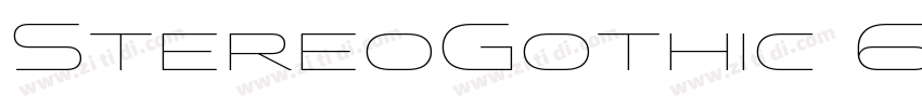 StereoGothic 65字体转换